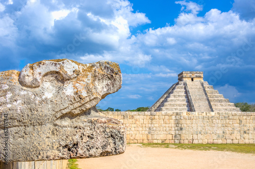 Board z aluminiowym obramowaniem Piramida chichen itza, Meksyk