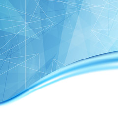 Wall Mural - modern blue folder cover background template