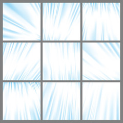 Wall Mural - Blue abstract lines backgrounds collection