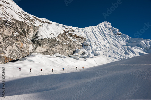 Fotografia, Obraz Imja Tse or Island peak climbing, Everest region, Nepal