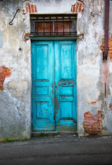 vecchia porta di legno