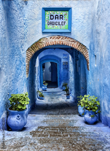 Plakat na papierze fotorealistycznym Chaouen