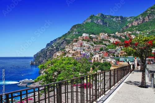 Tapeta ścienna Piękne positano, wybrzeże Amalfi we Włoszech
