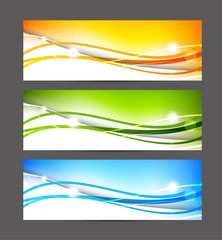 Wall Mural - Set of colorful banners
