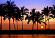 © leekris - Hawaiian sunset on Big Island, Anaehoomalu Bay
