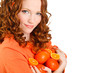 © GTeam - Portrait of a beautiful young woman with red hair oranges