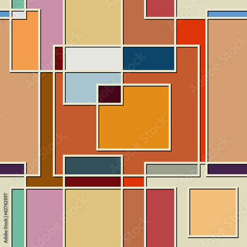 Nowoczesny obraz na płótnie Seamless color texture of square elements