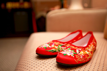 Chinese bridal shoes