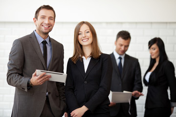 Canvas Print - Business people meeting