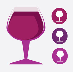 Sticker - Wine design