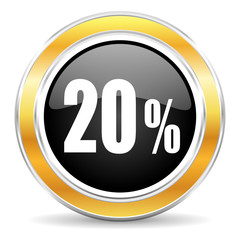 Aufkleber - 20 percent icon