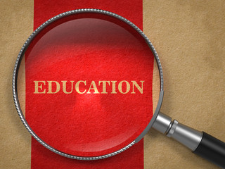 Sticker - Education Concept - Magnifying Glass.