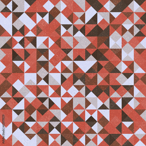 Plakat na papierze fotorealistycznym Retro bezszwowe wzór geometryczny wzór proste abstrakcyjne kształty