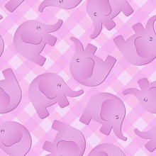 Pink Elephant Background