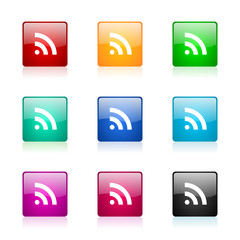 Aufkleber -  vector icons colorful set