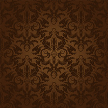 Damask Pattern. Vector Seamless Wallpaper. Flower Background