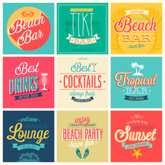Poster - Beach Bar set