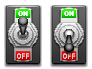On and Off switches.