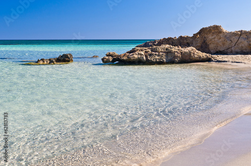 Naklejka samoprzylepna Szczegół plaży elafonisi, wyspa kreta