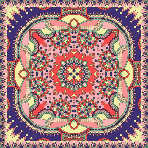 Board z aluminiowym obramowaniem Tradycyjny ozdobny kwiatowy paisley bandanna