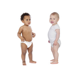 african and caucasian babies