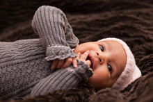 Adorable Little African American Baby Girl - Black People