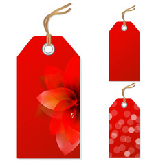 Wall Mural - Red Sale Tags Set