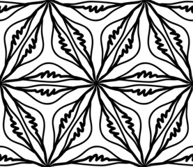 Poster - Seamless Abstract Hand Drawn Vector Pattern