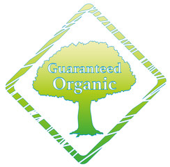 Sticker - A tree with a guaranteed organic label