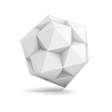 Abstract Geometric 3d Object, Polyhedron Variations Set