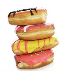 Wall Mural - Collection Of  Colorful Donuts