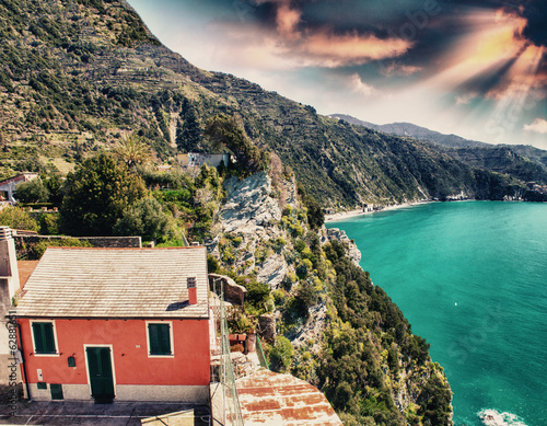 Photographie Scenic Ligurian Coast of Cinque Terre