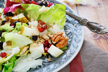 Poster - light fresh with fruits salad