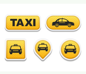 Taxi Icons and Buttons