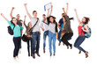 © Andrey Popov - Successful University Students Over White Background
