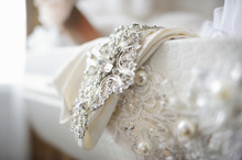 Wedding Dress Decoration Close Up