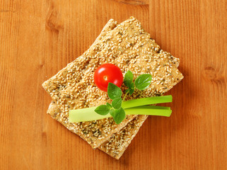 Sticker - Sesame seed crackers