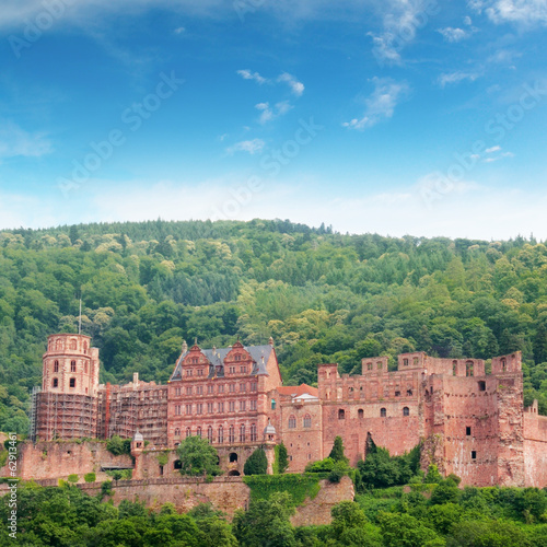 Obraz na płótnie canvas Niemiecki zamek Hohenschwangau w Bawarii