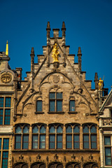 Wall Mural - Nice houses in the old town of Antwerp, Belgium