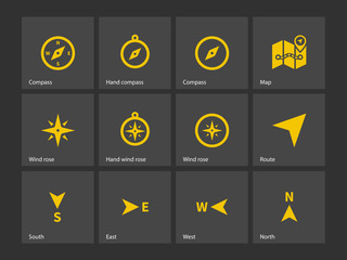 compass icons.