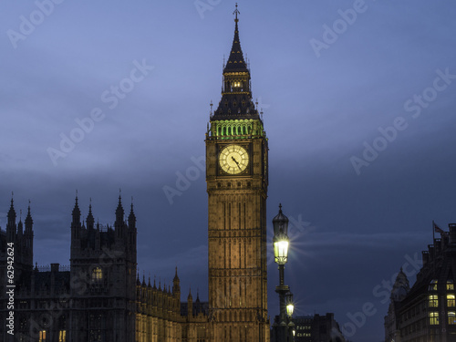 Obraz na płótnie canvas czteroczęściowy "tetraptyk" Big ben