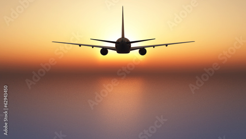 Stampa su Tela  avion de pasajeros