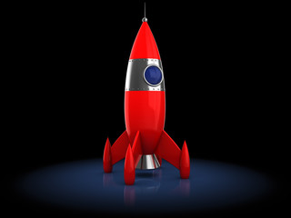 cartoon rocket