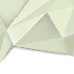 Wall Mural - Green crystal structured divided background