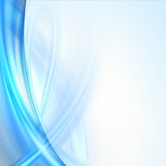 Aufkleber - Abstract blue waving background