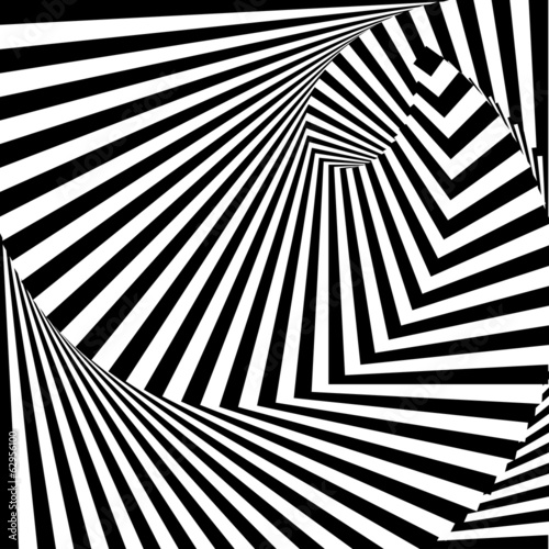 Board z aluminiowym obramowaniem Projekt monochromatyczny wir ruchu złudzenie tło. 