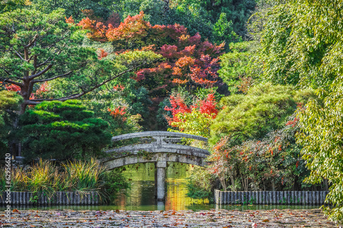Fotoboard na płycie Ryoan-ji ogród w Kioto