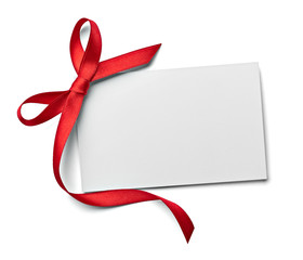 Wall Mural - ribbon bow card note chirstmas celebration greeting