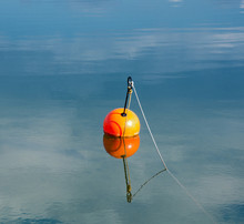 Orange Buoy In The Lake