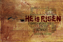 "He Is Risen"Easter Background